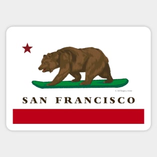 San Francisco CA Flag Sticker